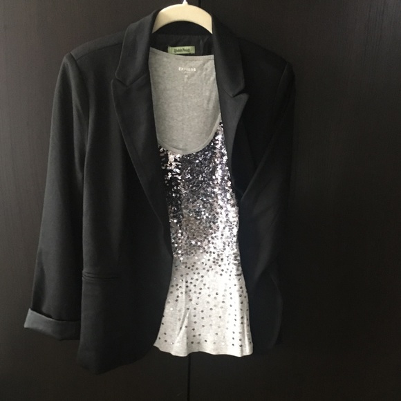 EUC black open blazer - Picture 4 of 4